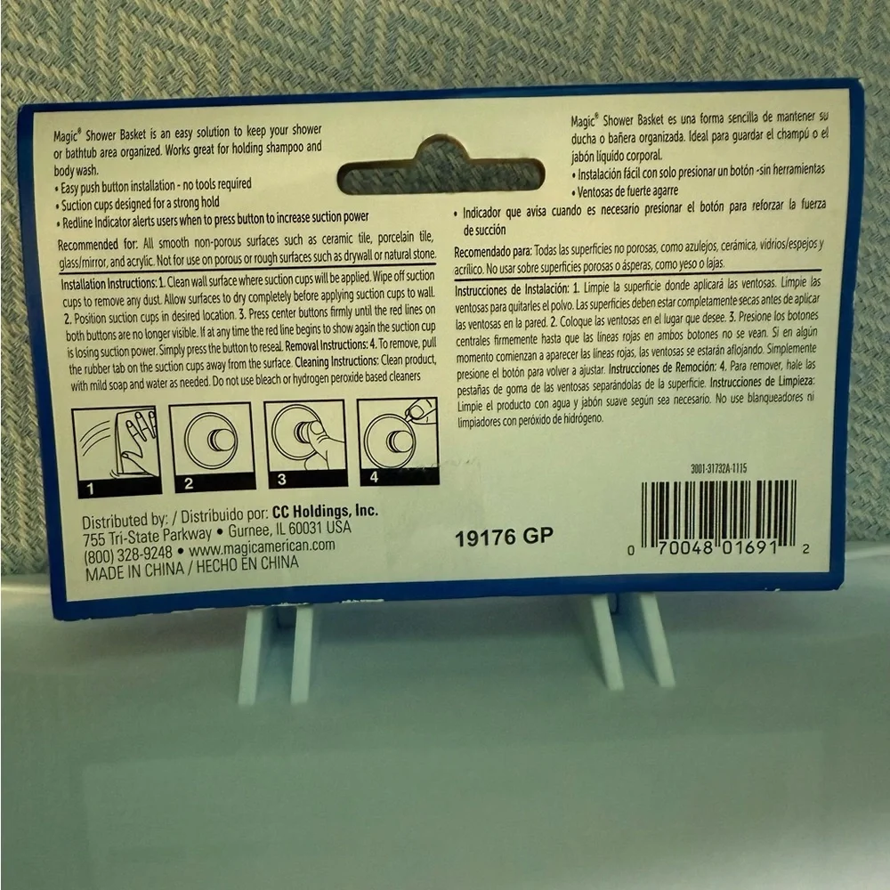 Magic White Shower Basket